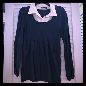Apt 9 blue collar sweater